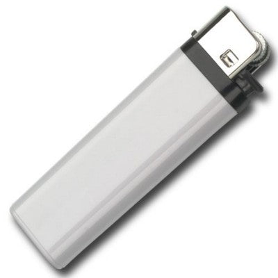 Branded Promotional M3L DISPOSABLE FLINT LIGHTER in White Lighter From Concept Incentives.