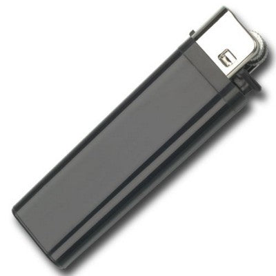 Branded Promotional M3L DISPOSABLE FLINT LIGHTER in Black Lighter From Concept Incentives.