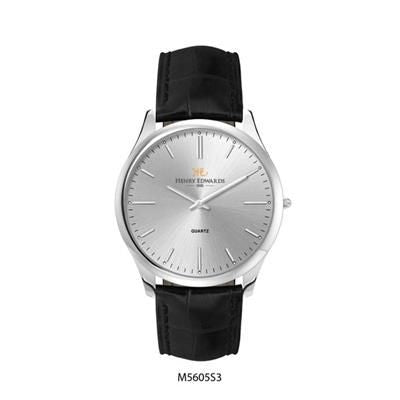 Branded Promotional ULTRA SLIM MATCHING LADIES & GENTS STAINLESS STEEL METAL WATCH in Silver Watch From Concept Incentives.