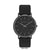 Branded Promotional ULTRA SLIM BLACK IONIC PLATED GENTS WATCH Watch From Concept Incentives.