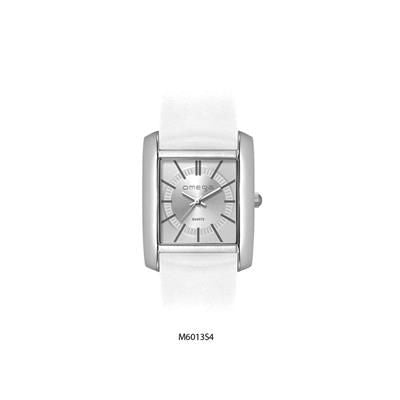 Branded Promotional SQUARE WATCH with White Strap Watch From Concept Incentives.