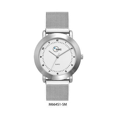 Branded Promotional STAINLESS STEEL METAL BAND AND SILVER DIAL MENS WATCH Watch From Concept Incentives.