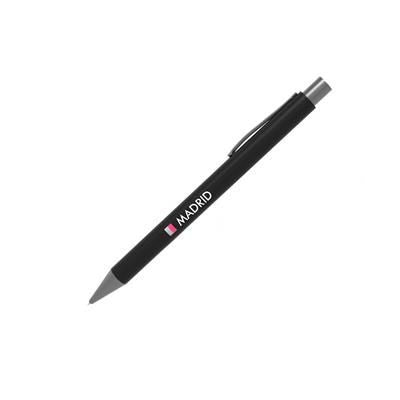 Branded Promotional MADRID PEN MODERN RUBBER FINNISH Pen From Concept Incentives.