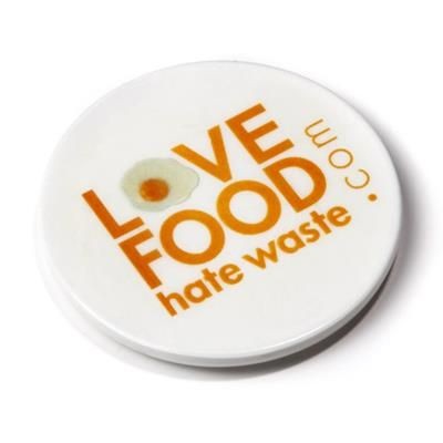 Branded Promotional RECYCLED 55MM ROUND FRIDGE MAGNET Fridge Magnet From Concept Incentives.