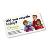 Branded Promotional RECYCLED 85 X 50MM FRIDGE MAGNET Fridge Magnet From Concept Incentives.