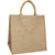 Branded Promotional MAJESTIC MID SIZE JUTE SHOPPER TOTE BAG in Natural Bag From Concept Incentives.