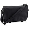 Branded Promotional MARBURY 600D POLYESTER MESSENGER BAG in Black Bag From Concept Incentives.