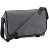 Branded Promotional MARBURY 600D POLYESTER MESSENGER BAG in Grey Bag From Concept Incentives.