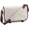 Branded Promotional MARBURY 600D POLYESTER MESSENGER BAG in Sand Bag From Concept Incentives.