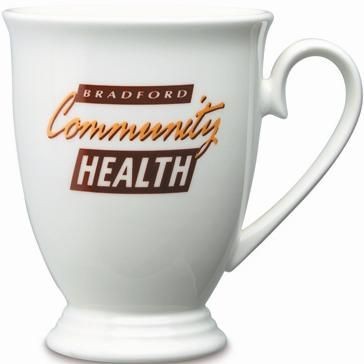 Branded Promotional MARQUEE BONE CHINA MUG in White Mug From Concept Incentives.