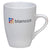 Branded Promotional MARROW CERAMIC POTTERY MUG in White Mug From Concept Incentives.