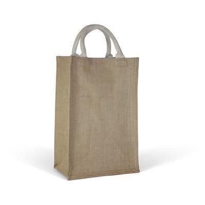 Branded Promotional MARYPORT JUTE TOTE BAG with Short Soft Loop Handles Bag From Concept Incentives.