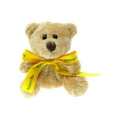 Branded Promotional 10CM MINI BEAR with Bow Soft Toy From Concept Incentives.