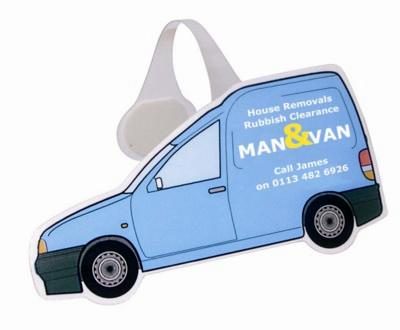 Branded Promotional VAN SHAPE MESSAGE DISPLAY SHELF WOBBLER with Full Colour Print Shelf Wobbler From Concept Incentives.
