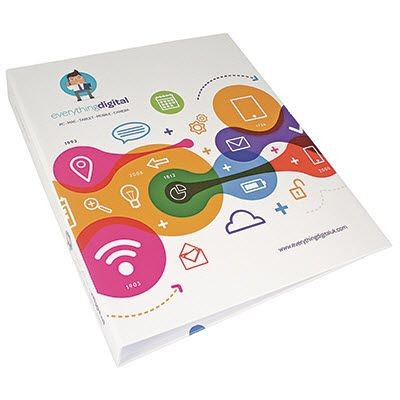 Branded Promotional A4 BINDERPOD Ring Binder From Concept Incentives.
