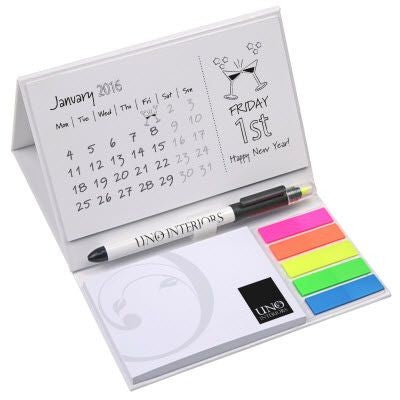 Branded Promotional CALENDAR POD DUO Note Pad From Concept Incentives.
