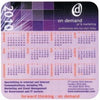 Branded Promotional MELAMINE CALENDAR COASTER Coaster From Concept Incentives.