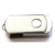 Branded Promotional METAL SWIVEL STYLE USB FLASH DRIVE MEMORY STICK in Silver Memory Stick USB From Concept Incentives.