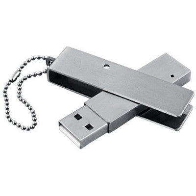 Branded Promotional BABY METAL TWIST USB MEMORY STICK in Silver Memory Stick USB From Concept Incentives.