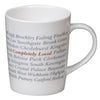 Branded Promotional METRO BONE CHINA MUG in White Mug From Concept Incentives.