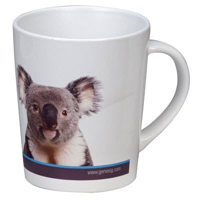 Branded Promotional METRO DYE SUBLIMATION CERAMIC POTTERY MUG in White Mug From Concept Incentives.