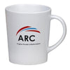 Branded Promotional METRO CERAMIC POTTERY MUG in White Mug From Concept Incentives.