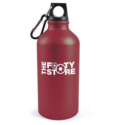 Branded Promotional DALTON METAL DRINK BOTTLE in Red Sports Drink Bottle From Concept Incentives.