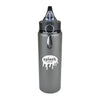 Branded Promotional CHERUB METAL WATER BOTTLE in Gun Metal Sports Drink Bottle From Concept Incentives.