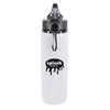 Branded Promotional CHERUB METAL WATER BOTTLE in White Sports Drink Bottle From Concept Incentives.