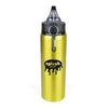 Branded Promotional CHERUB METAL WATER BOTTLE in Yellow Sports Drink Bottle From Concept Incentives.