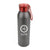 Branded Promotional ECLIPSE METAL SPORTS BOTTLE in Black with Red Trim Sports Drink Bottle From Concept Incentives.