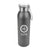 Branded Promotional ECLIPSE METAL SPORTS BOTTLE in Black with White Trim Sports Drink Bottle From Concept Incentives.