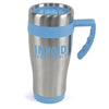 Branded Promotional OREGON TRAVEL MUG in Light Blue Travel Mug from Concept Incentives