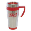 Branded Promotional OREGON TRAVEL MUG in Red Travel Mug from Concept Incentives