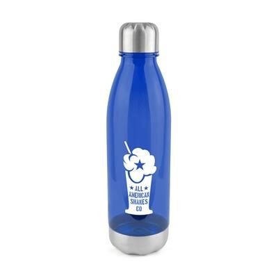 Branded Promotional COLTON PLASTIC BOTTLE in Blue Sports Drink Bottle From Concept Incentives.