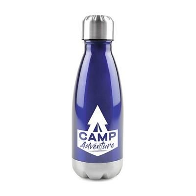 Branded Promotional ASHFORD STAINLESS STEEL DRINKS BOTTLE in Blue Sports Drink Bottle From Concept Incentives.