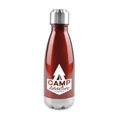 Branded Promotional ASHFORD STAINLESS STEEL DRINKS BOTTLE in Red Sports Drink Bottle From Concept Incentives.