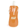 Branded Promotional FOLDING UP BOTTLE in Amber Sports Drink Bottle From Concept Incentives.