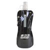 Branded Promotional FOLDING UP BOTTLE in Black Sports Drink Bottle From Concept Incentives.