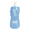 Branded Promotional FOLDING UP BOTTLE in Cyan Sports Drink Bottle From Concept Incentives.