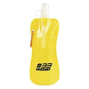 Branded Promotional FOLDING UP BOTTLE in Yellow Sports Drink Bottle From Concept Incentives.