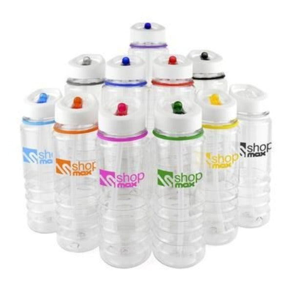 Branded Promotional BOWE TRITAN SPORTS BOTTLE with Colour Trim Sports Drink Bottle From Concept Incentives.