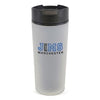 Branded Promotional FROSTY PLASTIC TUMBLER in Black Sports Drink Bottle From Concept Incentives.