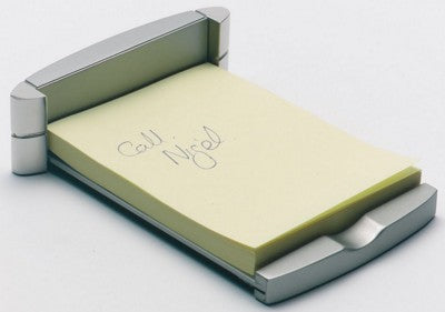 Branded Promotional GARDA PAPER TRAY in Silver Note Pad From Concept Incentives.