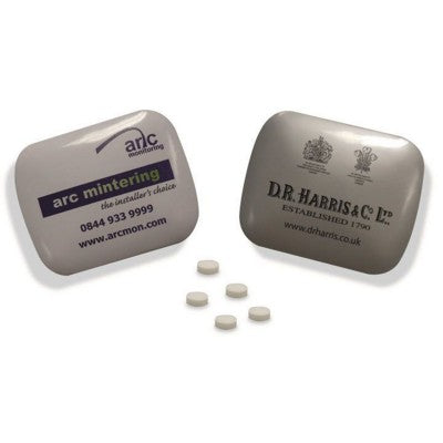 Branded Promotional MINI HINGE TIN with Mints Mints From Concept Incentives.