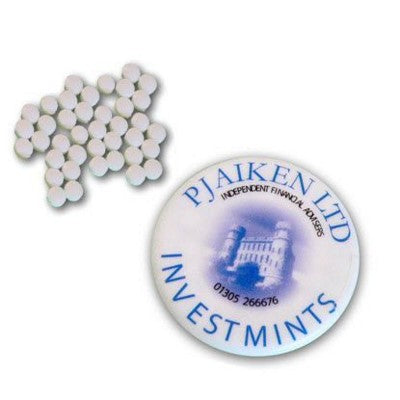 Branded Promotional MINTS CIRCLE in White Mints From Concept Incentives.