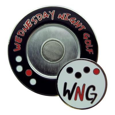 Branded Promotional MAGNETIC BALL MARKER with Holder Golf Marker From Concept Incentives.