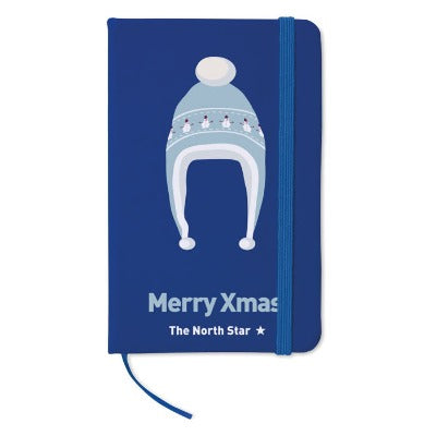 Branded Promotional A6 NOTELUX NOTEBOOK in Blue from Concept Incentives