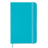Branded Promotional A6 NOTELUX NOTEBOOK in Cyan from Concept Incentives