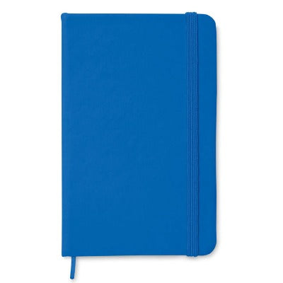 Branded Promotional A6 NOTELUX NOTEBOOK in Royal Blue from Concept Incentives